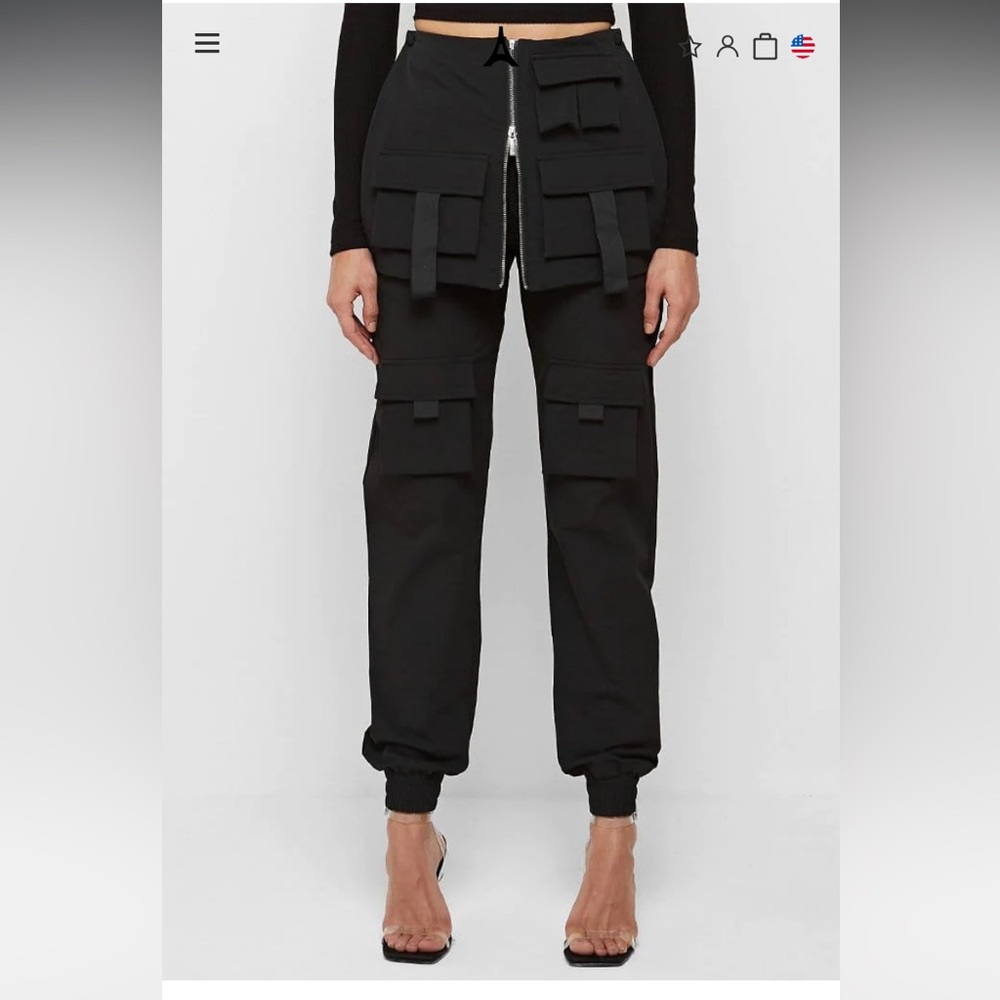 Maniere de Voir skirt overlay cargo pants